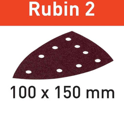 Festool Schuurpapier STF DELTA/9 100x150mm P150 Rubin 2 VE=50 - 577576