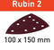 Festool Schuurpapier STF DELTA/9 100x150mm P150 Rubin 2 VE=50 - 577576