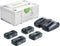 Festool SYS 18V 4x4,0/TCL 6 DUO Energie-set 18V in Systainer - 577104