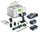 Festool TPC 18/4 4,0/5,0 I-Set/XL QUADRIVE Accu klop-/schroefboormachine 18V 4.0/5.0Ah in Systainer - 577622