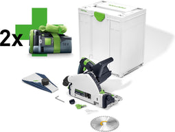 Festool TSC 55 KEB-Basic 18V Li-Ion accu invalcirkelzaag set (2x 5,2Ah) in systainer - 160mm