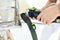 Festool VECTURO OSC 18 E-Basic-Set 18V Li-Ion accu oscillerende multitool body in systainer - koolborstelloos