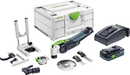 Festool VECTURO OSC 18 HPC4,0 EI-Set 18V Li-Ion accu oscillerende multitool set (1x 4,0Ah) in systainer - koolborstelloos
