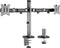 My Wall bureaubeugel voor 2 monitoren tot 32 inch / full motion / zwart/zilver