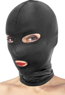 Fetish Tentation - Bondage Masker - Vrije Ogen en Mond - Zwart