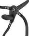 Fetish Tentation - Dubbele Strap-on - Vibrerend - 15.5 x 3cm en 8.7 x 2.9cm - Zwart