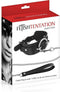 Fetish Tentation - Fetish Halsband - Met Stevige Ring en Metalen Leiband - Verstelbaar - Zwart