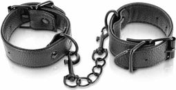 Fetish Tentation - Handboeien - Afneembare Ketting - Zwart
