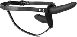 Fetish Tentation - Strap on - Dubbel - Zwart - 15.5 x 3cm en 8.7 x 2.9cm