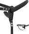 Fetish Tentation - Strap on - Dubbel - Zwart - 15.5 x 3cm en 8.7 x 2.9cm