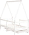 vidaXL - Kinderbedframe - met - lades - 70x140 - cm - massief - grenenhout - wit