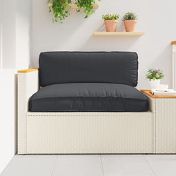 vidaXL - Ligbedkussen - voor - Zitvlak - Zwart - 120x80x12 - cm - Oxford - Stof