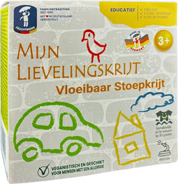 Feuchtmann Mijn Lievelingskrijt Vloeibaar Stoepkrijt, 4x100gr.