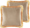 POTHOS - Sierkussen set van 2 - Beige - 45 x 45 cm - Fluweel