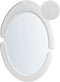 MASSAY - Wandspiegel - Wit - Fluweel