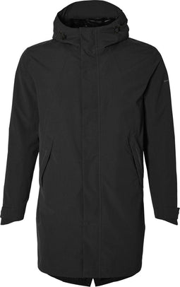 Basil Mosse Heren Parka - Fietsregenparka - Waterdicht ademend - Jet Black - M