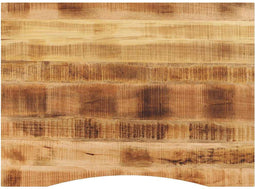 vidaXL - Bureaublad - met - ronding - 100x80x2,5 - cm - massief - ruw - mangohout