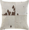 MARADY - Sierkussen - Beige - 45 x 45 cm - Leer