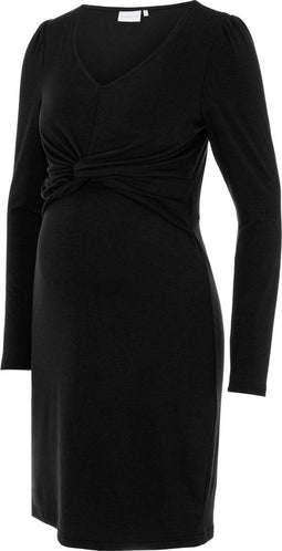 MAMA.LICIOUS MLMACY L/S JERSEY ABK DRESS - Dames Jurk - Maat L - Jersey