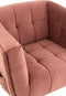 J-Line zetel Lounge 1-zit - textiel/hout/metaal - antiek roze
