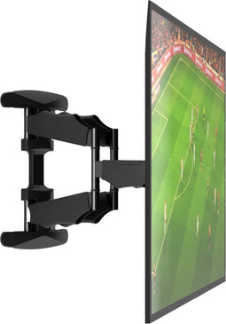 Nanook draaibare TV-beugel met een ultrasterke dubbele arm - 40-65 Inch - Max. 45 kg - Kantelbaar - VESA 100x100 t/m 600x400