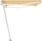 vidaXL - Luifel - handmatig - uittrekbaar - met - LED - 500x300 - cm - geel - en - wit