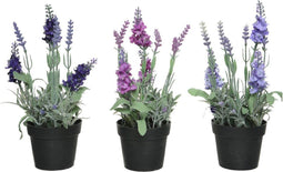 Decoratieve plant 25 cm PVC Lavendel