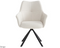 Criks Design Oliver - Draaibare Eetkamerstoel - 180° Auto Return - Beige - 89,5x62x64,5 cm