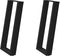 vidaXL - Console - tafelpoten - 2 - st - U-vormig - 28x(72-73) - cm - staal - zwart