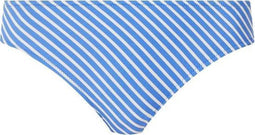 Freya Beach Hut - Bikinislip - Monochrome streepprint - Blauw Wit (XS)