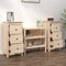 vidaXL - Dressoirs - 2 - st - 40x35x80 - cm - massief - grenenhout