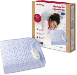 Inventum HN136I - Elektrische onderdeken - 150x80 cm - Extra warme voetzone - 3 warmtestanden - Lichtblauw