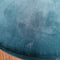 SVJ Kruk Rond - 32 x 32 x 42 cm - Ijzer/Polyester - Blauw