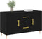 vidaXL - Sideboard - Zwart - Eiken - 100x36x60 - cm - Engineered - Wood