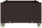 vidaXL - Plantenbak - met - wielen - 100x80x54 - cm - polypropeen - bruin