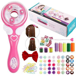 WHIZZBRAID Haarstijlset voor Meisjes - Automatische Haarvlechter en Hair Bedazzler Combo Kit