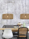 GOOD&MOJO Hanglamp Iguazu - Jute - Recht - Ø60cm - Scandinavisch,Bohemian - Hanglampen Eetkamer, Slaapkamer, Woonkamer