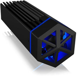 Icy Box IB-1817M-C31 - Externe behuizing - M.2 NVMe SSD met RGB verlichting - Zwart