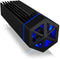 Icy Box IB-1817M-C31 - Externe behuizing - M.2 NVMe SSD met RGB verlichting - Zwart
