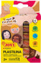 Jovi Junior Boetseerklei Plastalina 15gr - 6 Kleuren - Vlekt niet - Droogt niet uit - Knutselen - Klei - Creatief - Kidsproof
