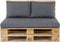Madison Rugkussen Lounge Panama Grijs - 60x40cm