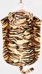 Den Goda Fen Verkleedkledij Tijger - Mini cape met capuchon - 86-110cm - 1-4 jaar - Multi