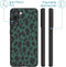 iMoshion Hoesje Geschikt voor Samsung Galaxy S21 Hoesje Siliconen - iMoshion Design hoesje - Zwart / Meerkleurig / Groen / Green Leopard
