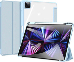 Tablet hoes geschikt voor Apple iPad Pro 11 (2022/2021/2020/2018) - Toby Series - Tri-Fold Book Case - Blauw