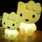 Nachtlamp tafellamp kitty poes - oplaadbaar met afstandbediening - 16 kleuren - 30 cm hoog