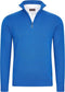 Cappuccino Italia - Heren Trui Mock Zip Pullover - Blauw - Maat XXL