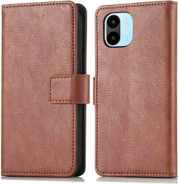 iMoshion Hoesje Geschikt voor Xiaomi Redmi A2 / Redmi A1 Hoesje Met Pasjeshouder - iMoshion Luxe Bookcase - Bruin