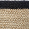 Atmosphera Jute mandenset - bloempot - zwart en naturel - Set van 3 - Opberger - Zeegras