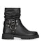 PS Poelman LEIN - Dames enkellaarzen - Bikerboot met ritssluiting - Zwart - 42