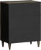 vidaXL - Dressoir - 60x33,5x75 - cm - massief - mangohout - lichtgrijs